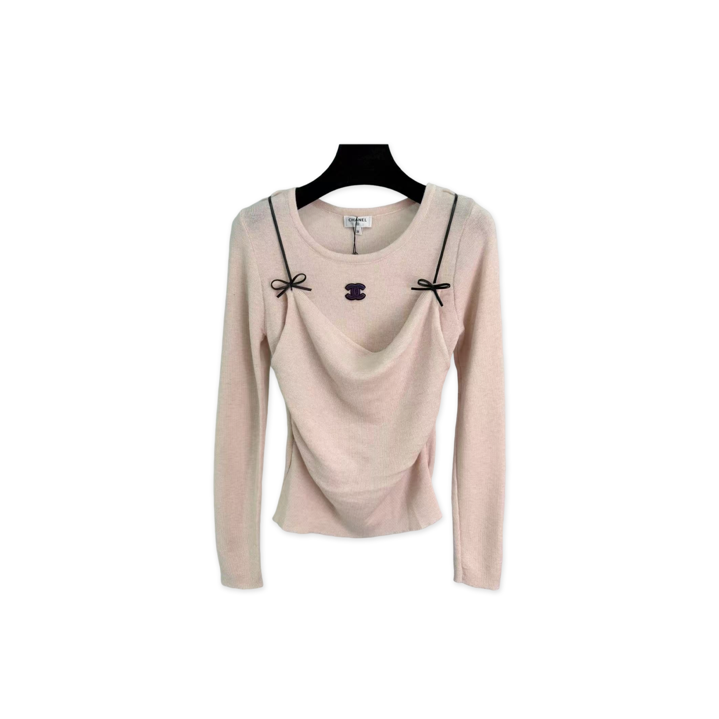 CHANEL FAUX TWO-PIECE KNITWEAR